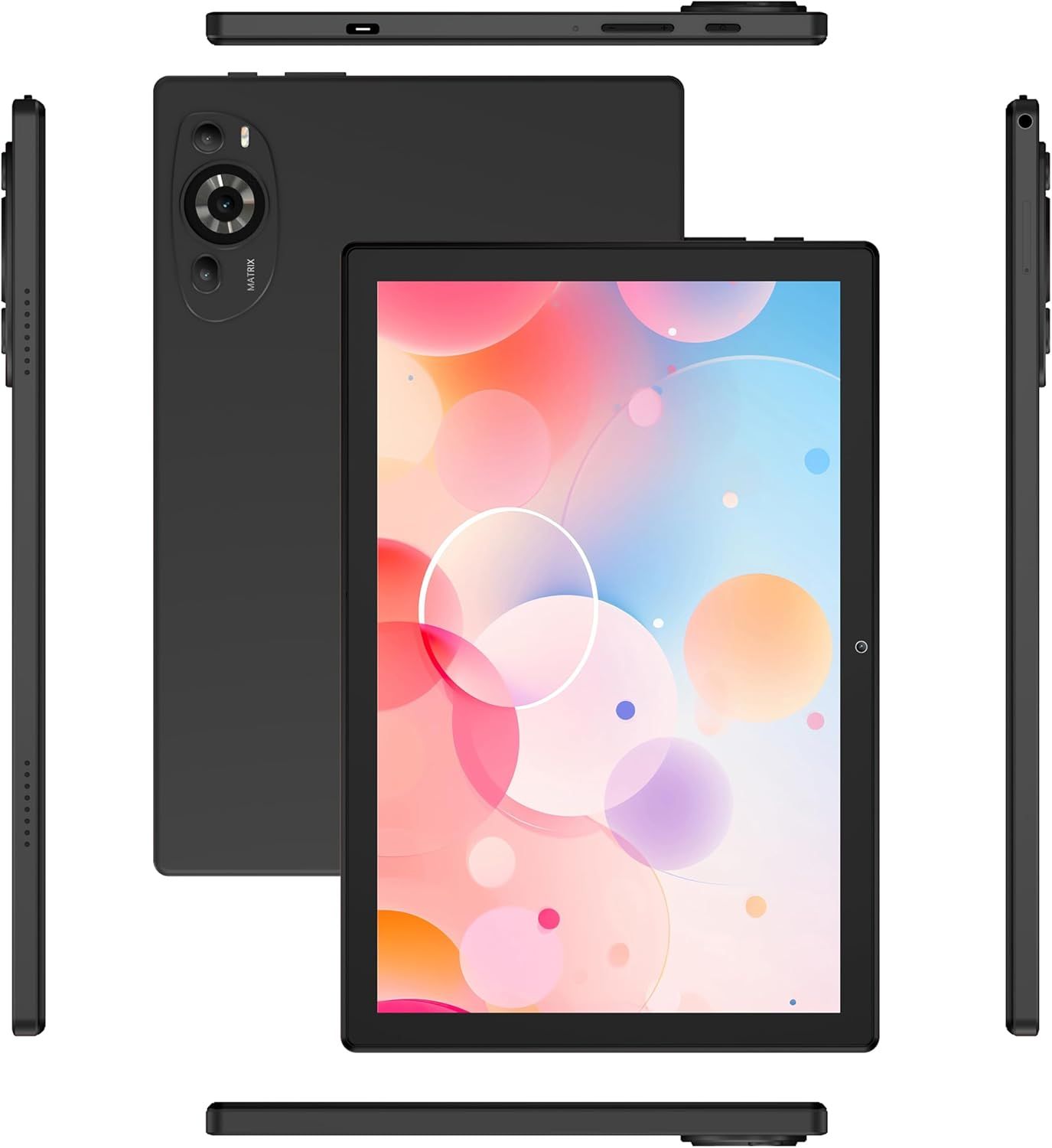 C idea 10.1" Smart Tablet CM8200 Plus, Android 14 Kids Computer Tab with Wiresless Keyboard and Cover, Dual SIM