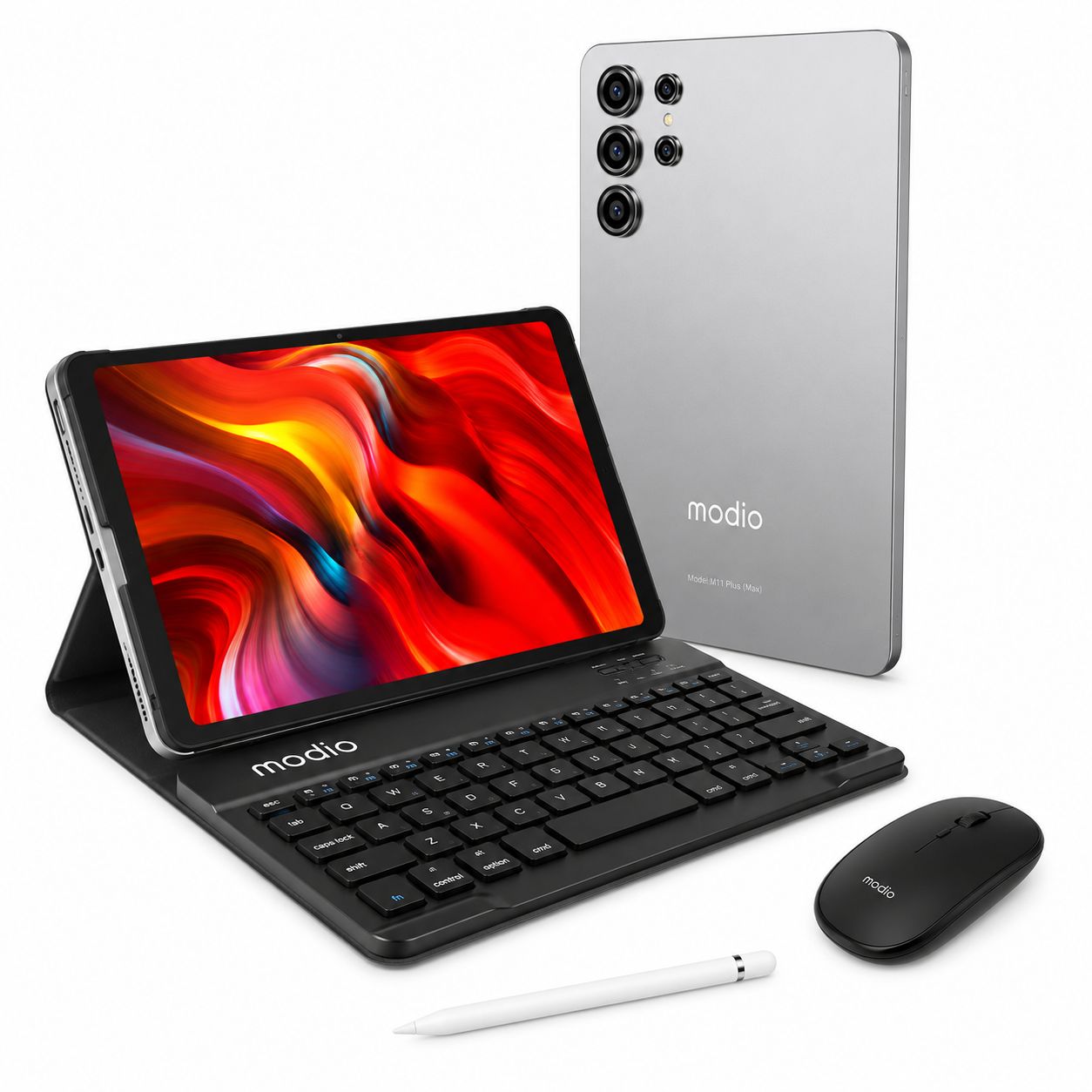 Modio M798 7-Inch HD Tablet Green, 8GB RAM 512GB Storage, Android 13, Dual SIM, WiFi, Dual Camera, 3000mAh Battery, Keyboard &amp; Accessories Included
