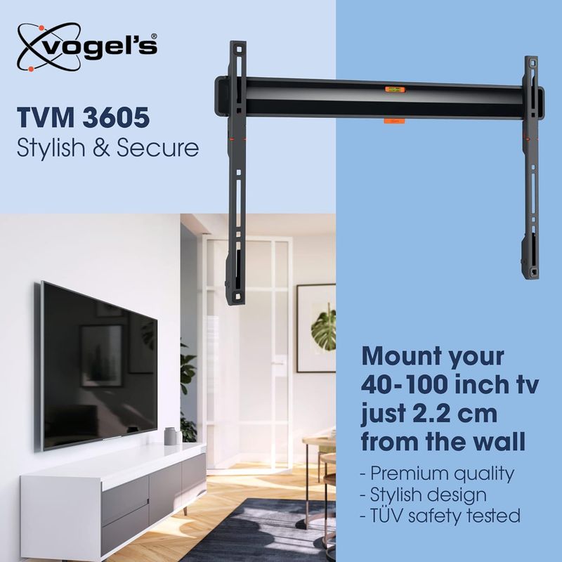 Vogel's TVM 3645 Swivel TV Wall Mount Bracket for 40-77 Inch TVs, Holds TVs Up To Max. 35 kg