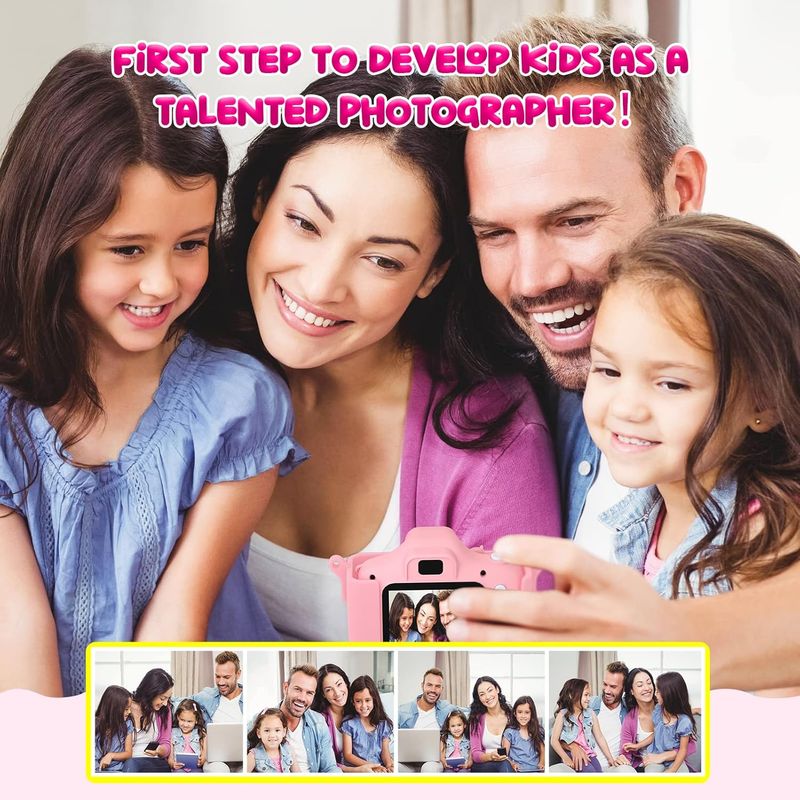 Kids Camera,Upgrade HD Digital Camera for Toddlers, Kid Camera Toys for 4 Year Old Girls Boys