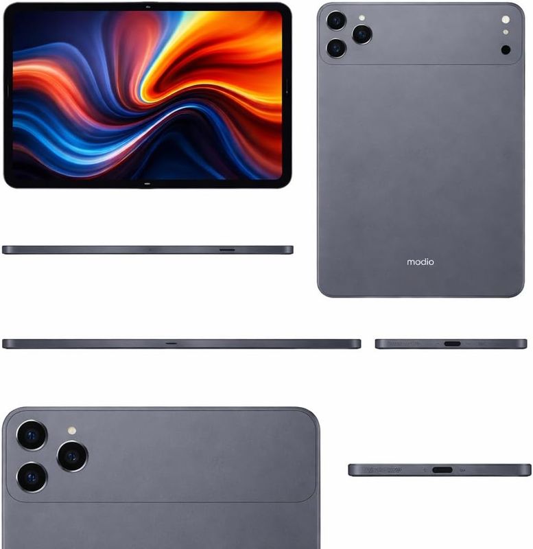 Modio M47 10.1 Android 15 Tablet, 12GB RAM, 512GB , 10000mAh, Dual SIM, 8 + 20 MP Camera, Keyboard &amp; Mouse