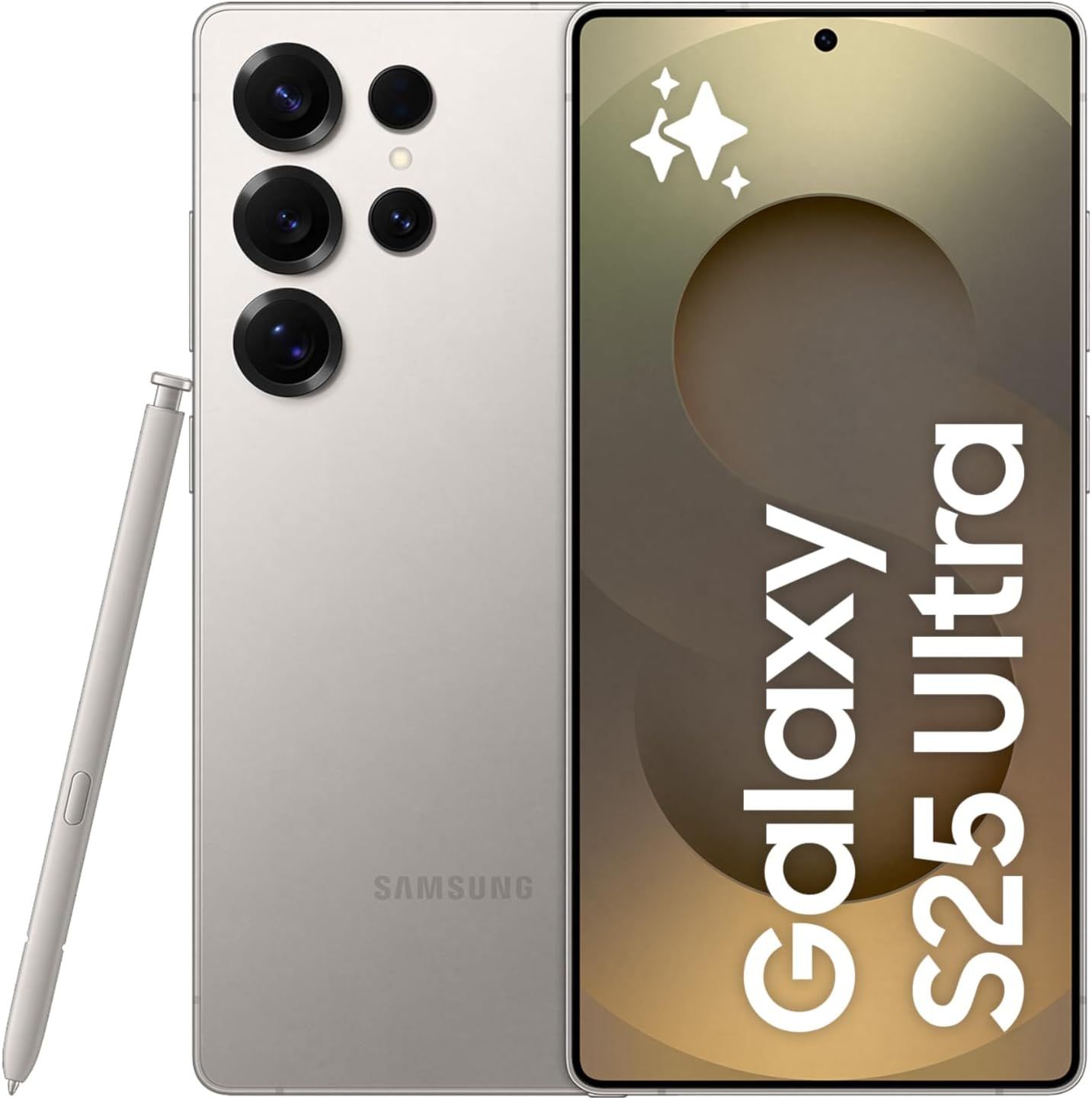 Samsung Galaxy S25 Ultra AI Phone, 256GB Storage, 12GB RAM, Titanium Gray, Android Smartphone, 200MP Camera, S Pen, Long Battery Life (UAE Type Approved), Color: Gray, Internal Memory: 256GB