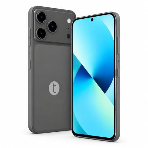 Oteeto M17 Pro Smartphone, 6.75-Inch Incell HD Display, Android 15, 8GB RAM, 256GB Storage, 6000mAh Battery, Dual SIM 4G, 5GHz Wi‑Fi, 50MP Rear &amp; 8MP Front Camera