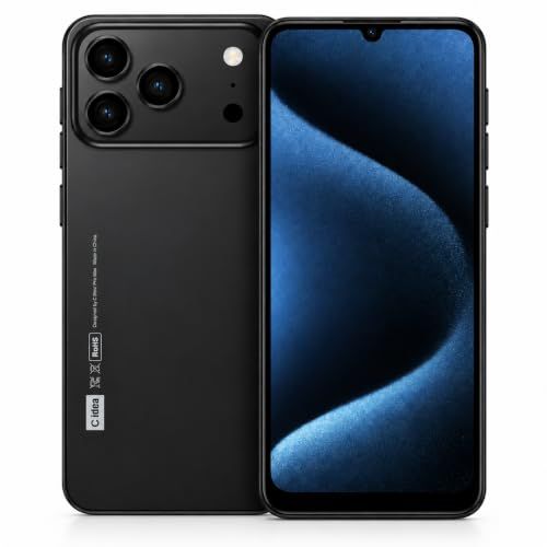 C idea C17 Pro Max Smartphone, 6.8-Inch Incell HD Display, Android 15, 6GB RAM, 64GB Storage, 5800mAh Battery, Dual SIM 4G, 5GHz Wi‑Fi, 13MP Rear &amp; 5MP Front Camera