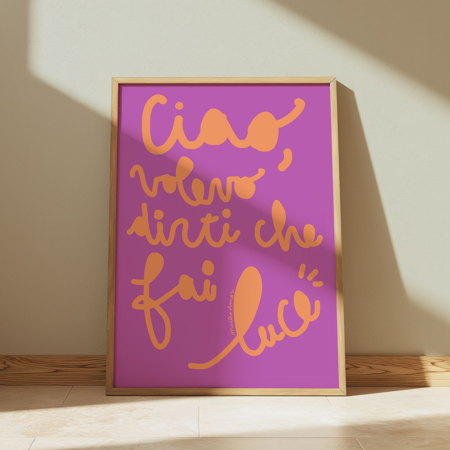 Ciao, volevo dirti che fai luce