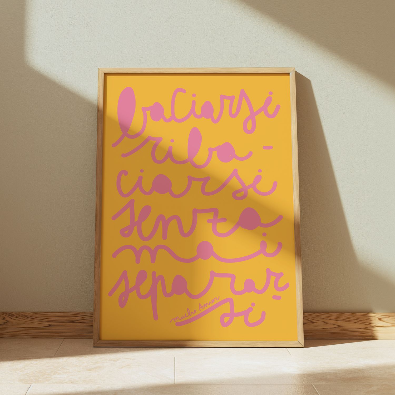 Baciarsi, ribaciarsi senza mai separarsi