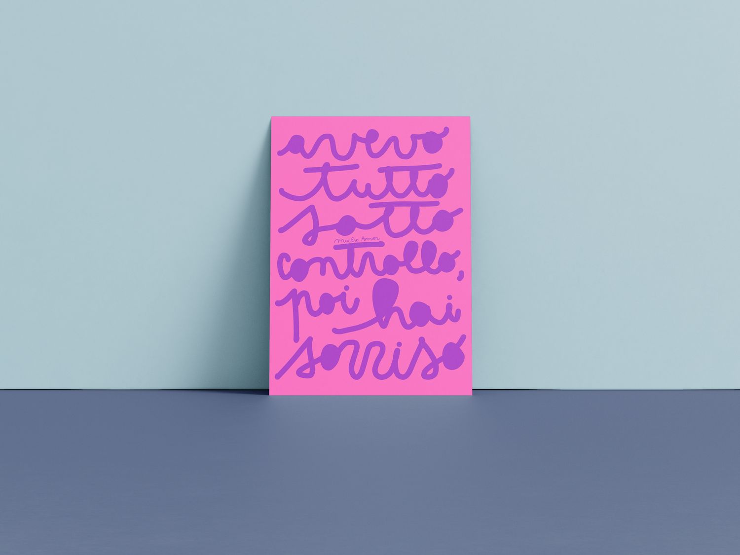 Avevo tutto sotto controllo poi hai sorriso