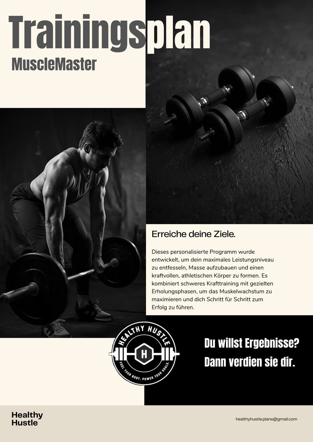 Trainingsplan "MuscleMaster"