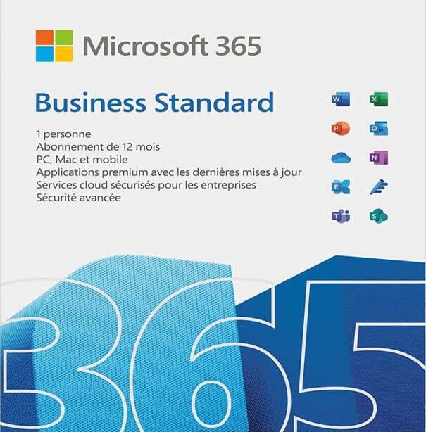 Microsoft 365 Business Standard 2024 - 1 An. Word, Excel, PowerPoint, OneNote, Outlook, Publisher et Access (Publisher et Access