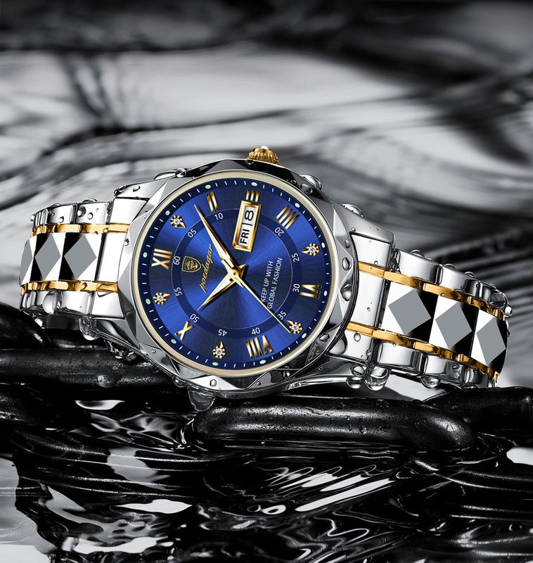 Genuine Goods Montre pour homme Étanche Lumineux Mode Business Montre Double calendrier pour hommes Quartz Watch Montre pour hommes. Genuine Goods Montre pour homme Étanche Lumineux Mode Business Montre Double calendrier pour hommes Quartz Watch Montre pour hommes.