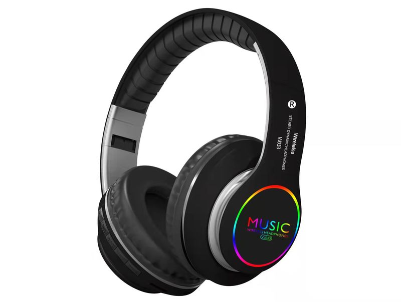 Casque LED RVB pliable Bluetooth VJ033 Casque LED RVB pliable Bluetooth VJ033