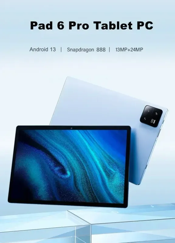 Tablette Android 12GB 512GB, Snapdragon 8 Gen2, mAh, Pad 6 Pro Max, GPS, 5G, WiFi, Bluetooth, Version globale, Nouveau.
