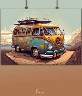 &quot;Bulliwood&quot; VW T1 im Retro-Stil