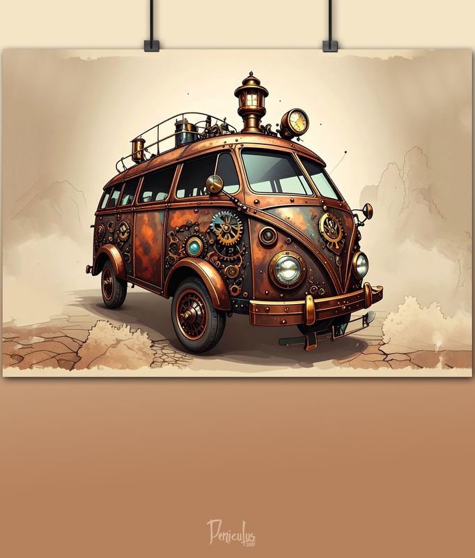 VW T2 Steampunk Edition – Mechanische Nostalgie auf Rädern