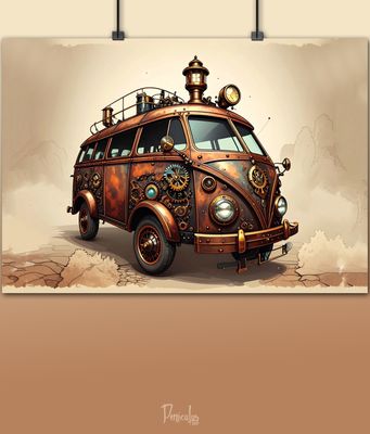 VW T2 Steampunk Edition – Mechanische Nostalgie auf Rädern