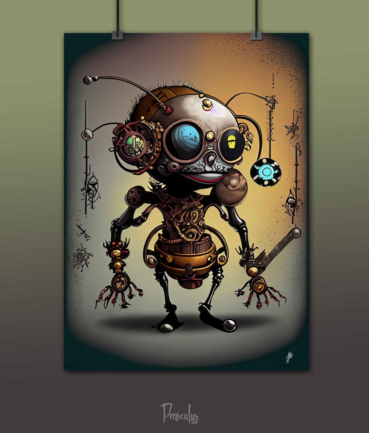 &quot;Professor Kolbenkrabbler Steampunk-Ameise &quot;