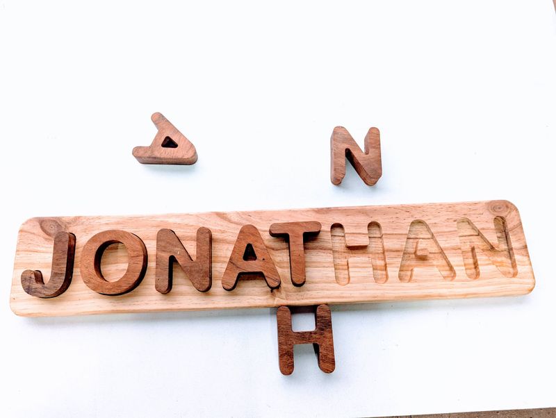 Wooden Name Puzzle | Nursery Decor | Kids Toys