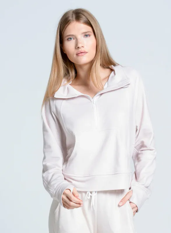 Lucky in Love Renew Heather 1/4 Zip Long Sleeve