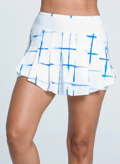 Lucky in Love Shibori Plaid Skirt 