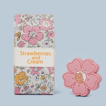 Strawberries &amp; Cream Tennis Overgrip &amp; Dampner Set