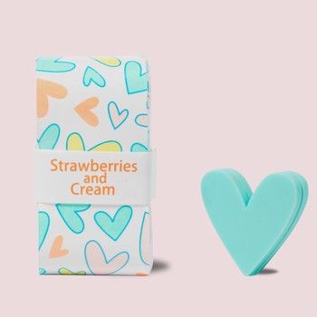 Strawberries &amp; Cream Tennis Overgrip &amp; Dampner Set with Hearts