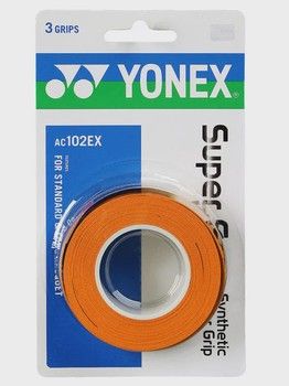 Yonex Super Grap Overgrip 3 Pack-Orange