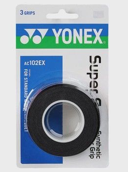 Yonex Super Grap Overgrip 3 Pack-Black