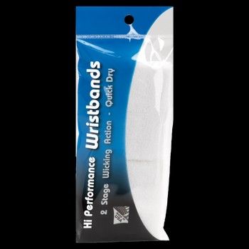 Tourna Hi Performance Wristbands - White