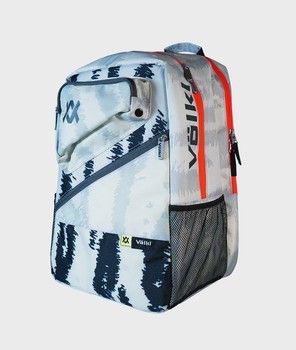 Volkl  Tour Zebra Euro Tennis Backpack Black and Neon Yellow