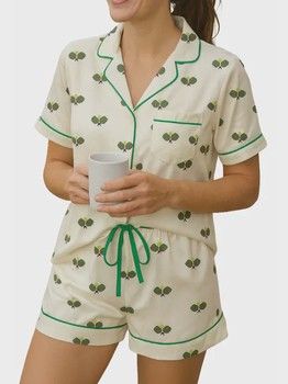 Runway Athletics Pickleballe PJ Satin Short Set