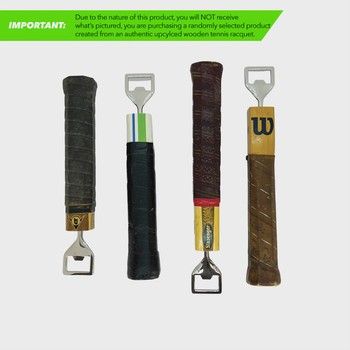Racquet Inc Antique Wooden Tennis Racquet Beer Bottle Opener