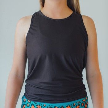 Women's Faye+Florie Black Sleeveless Tie Back