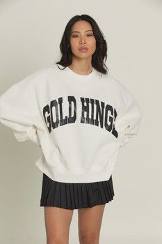 Gold Hinge Wide Arm Sweatshirt