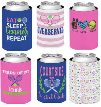 Born to Rally Tennis Can Coolers