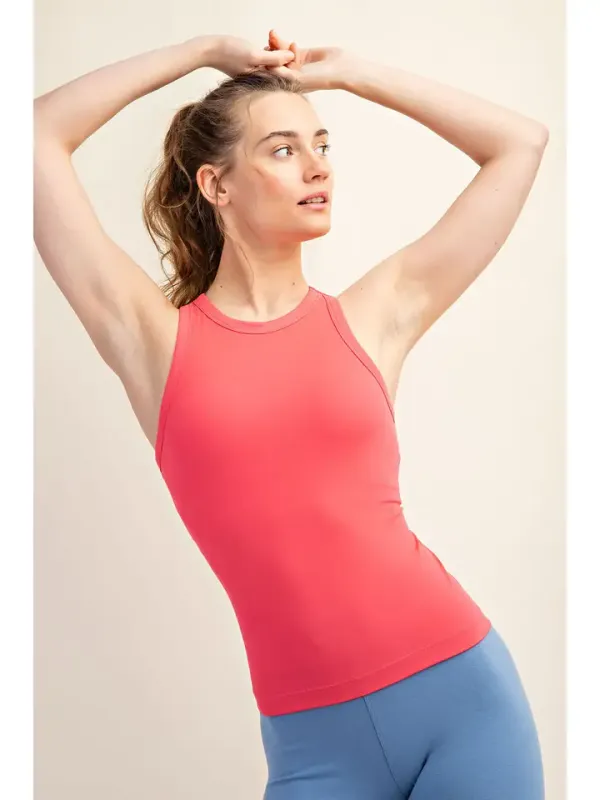 Rae Mode Women's Butter Sleeveless Racer Back Tank Top