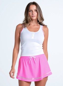 Women's Lucky in Love Match Point Henley Tank