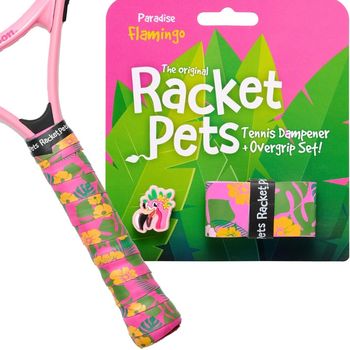 Flamingo Tennis Overgrip Tape and Matching Shock Absorbing
