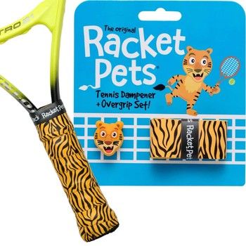 Tiger Orange Tennis Overgrip Tape with Racket Dampener