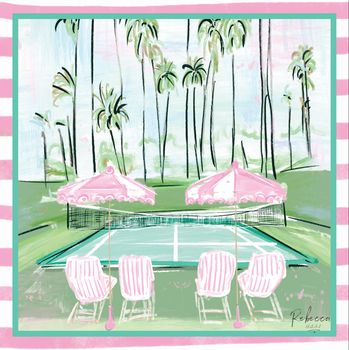 TENNIS IN PARADISE-MAHJONG MAT