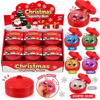 Christmas Glitter Dumpling Squishy