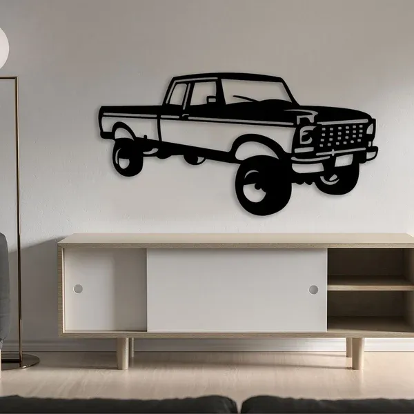 Metal Wall Art Ford 250