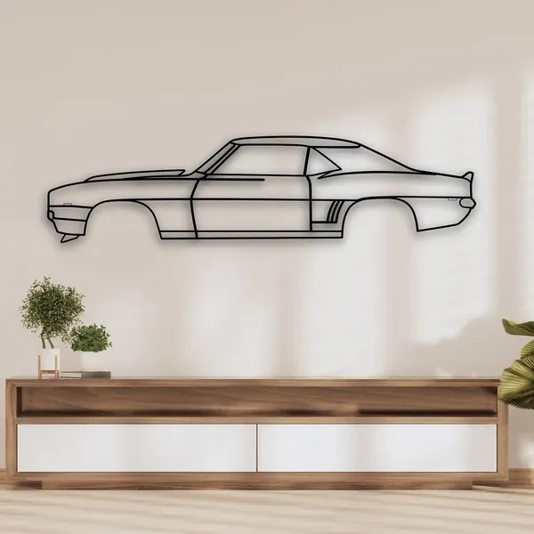 Metal Wall Art Camaro