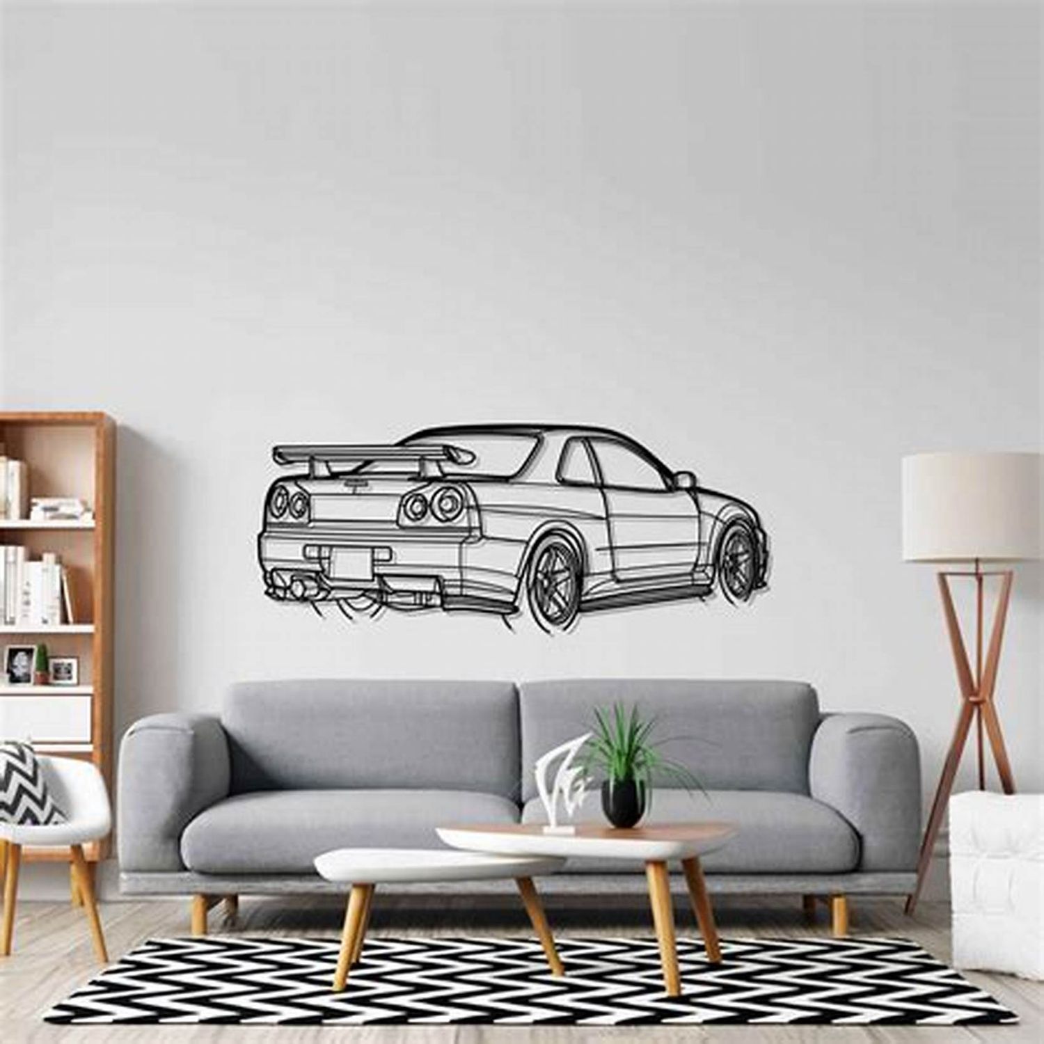 Metal Wall Art Nissan Skyline