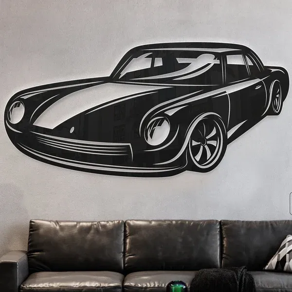 Metal Wall Art Race car