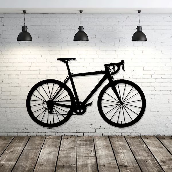 Metal Wall Art Road Bike