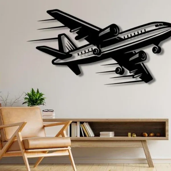 Metal Wall Art Airbus