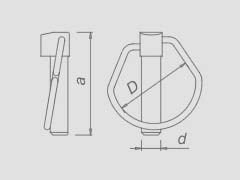 > SPINE A SCATTO zincate  (misure in mm)