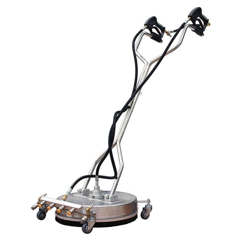 21" Stainless steel rotary surface cleaner with flush down bar