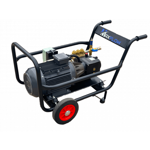Maxflow Electric Pressure Washer Trolley Frame – 400v 21 LPM 200 Bar