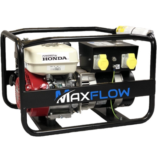 Maxflow Industrial Petrol Generator – Honda GX200 Engine 3.5 kVA Small Frame 4 Sockets
